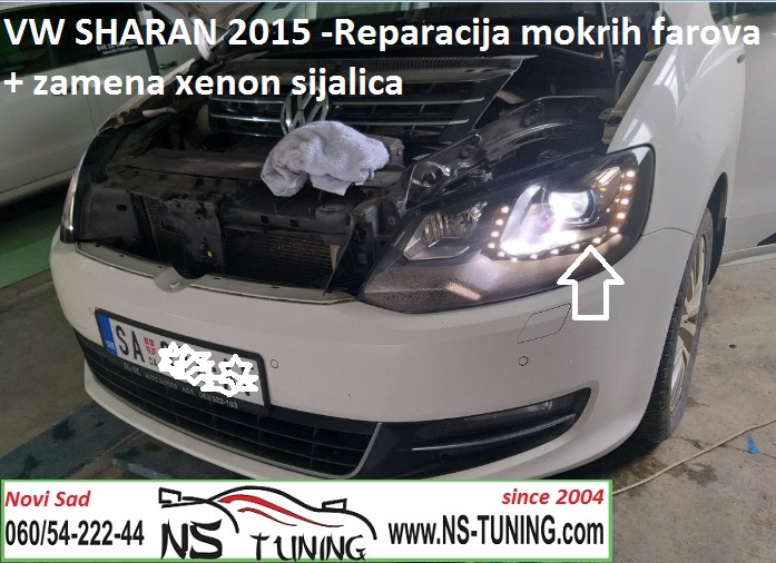 reparacija popravka farova novi sad vw sharan 2015 d3s sijalica trafo 941 597 ugradnja zamena osram philips ns tuning